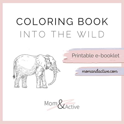 Wild Animals Printable Coloring Book