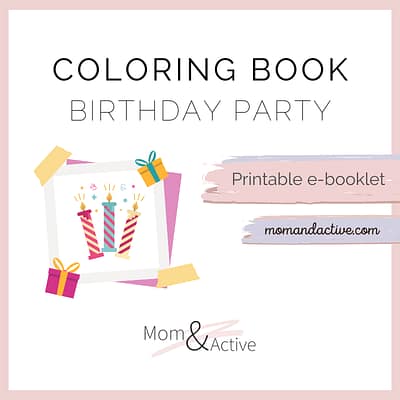 Birthday Party Printable Coloring Book