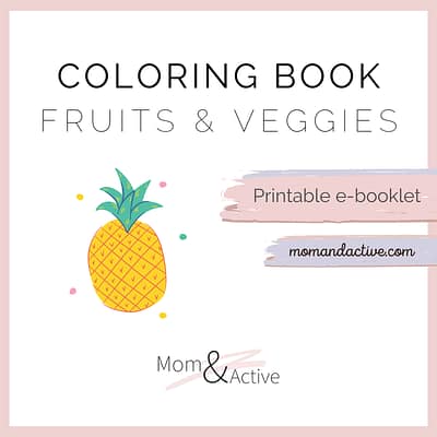 Fruits & Veggies Printable Coloring Book