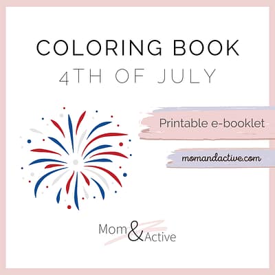 4th of July Printable Coloring Book