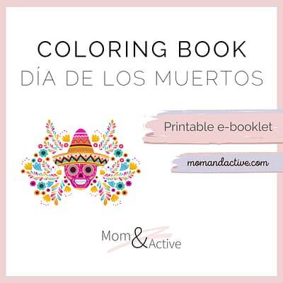 Día de los muertos Printable Coloring Book