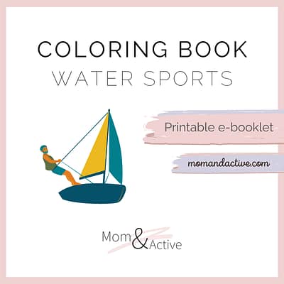 Water Sports Printable Coloring Book