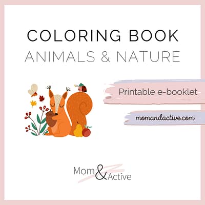 Animals & Nature Printable Coloring Book