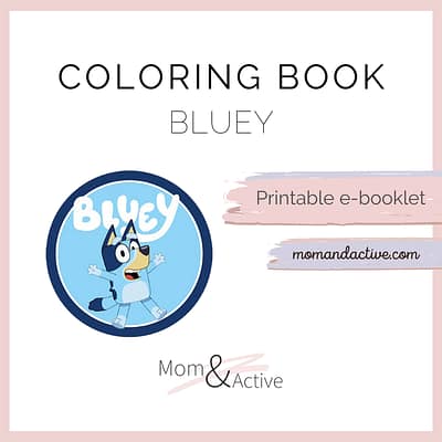Bluey Printable Coloring Book