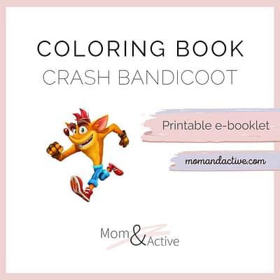 Crash Bandicoot Printable Coloring Book