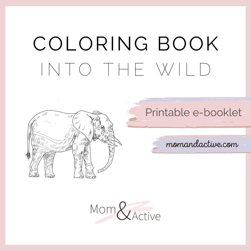 Wild Animals Printable Coloring Book
