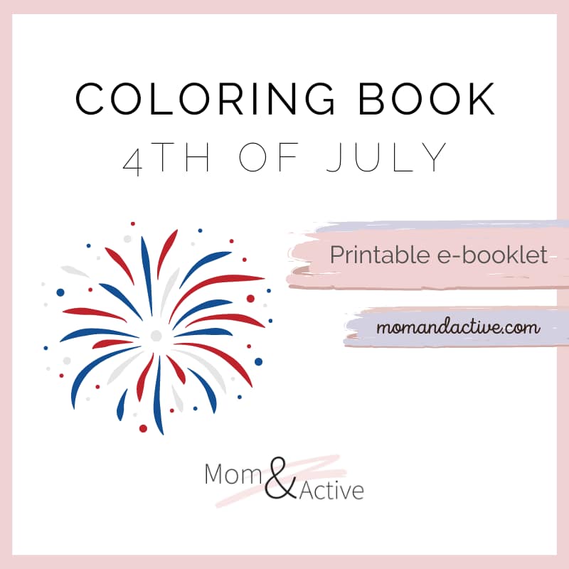 4th of July Printable Coloring Book