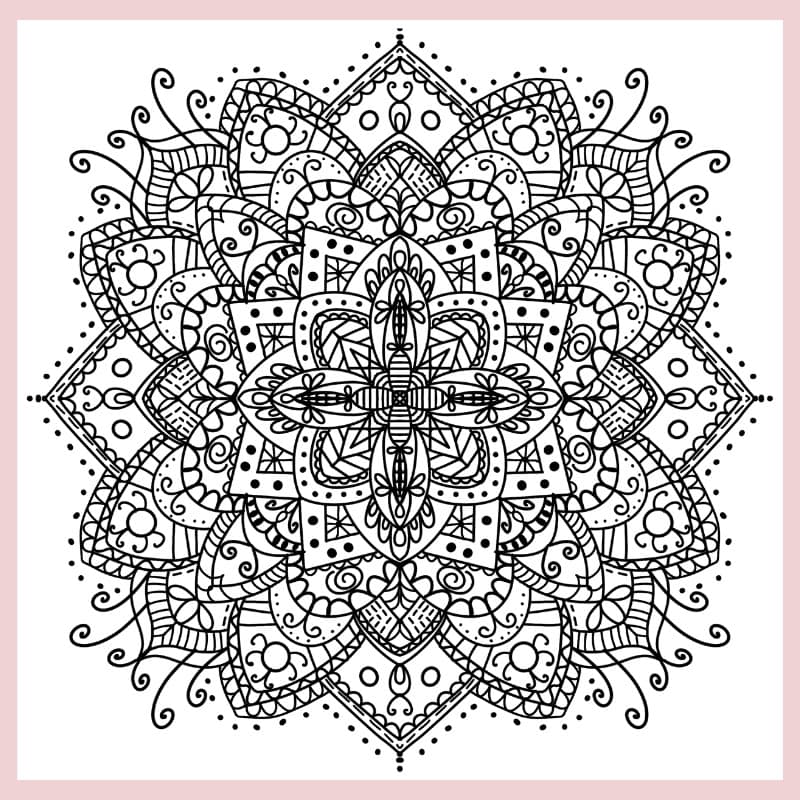 Adult Coloring Book - Mandala - Image 2