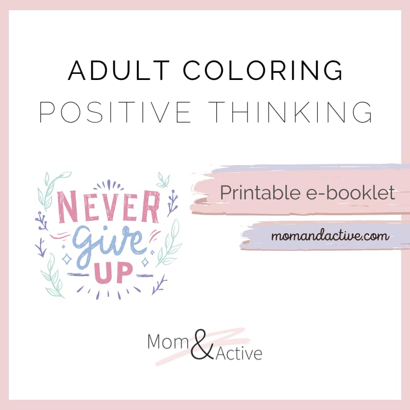 Adult Coloring Book - Positive Thinking