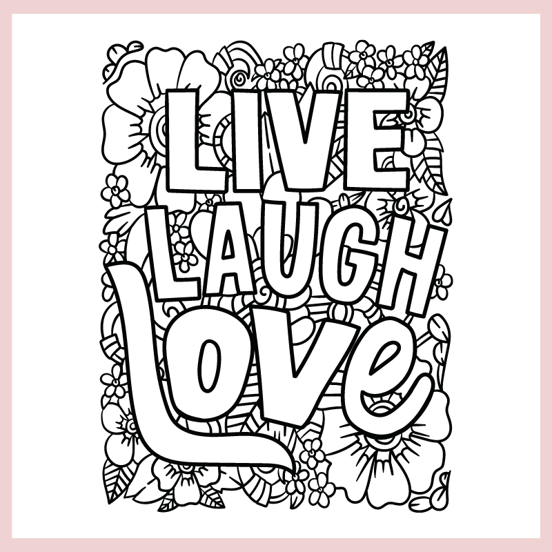 Adult Coloring Book - Positive Thinking - Image 3