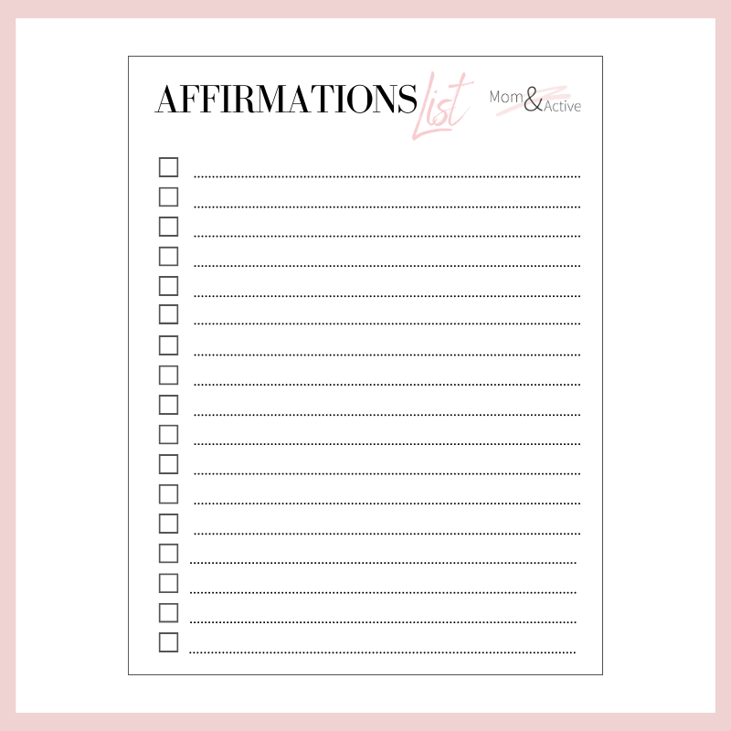 checklist-affirmations