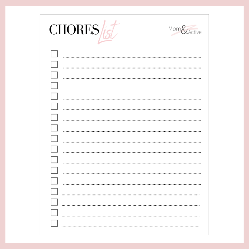 checklist-chores-list