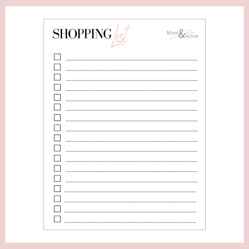 checklist-shopping-list